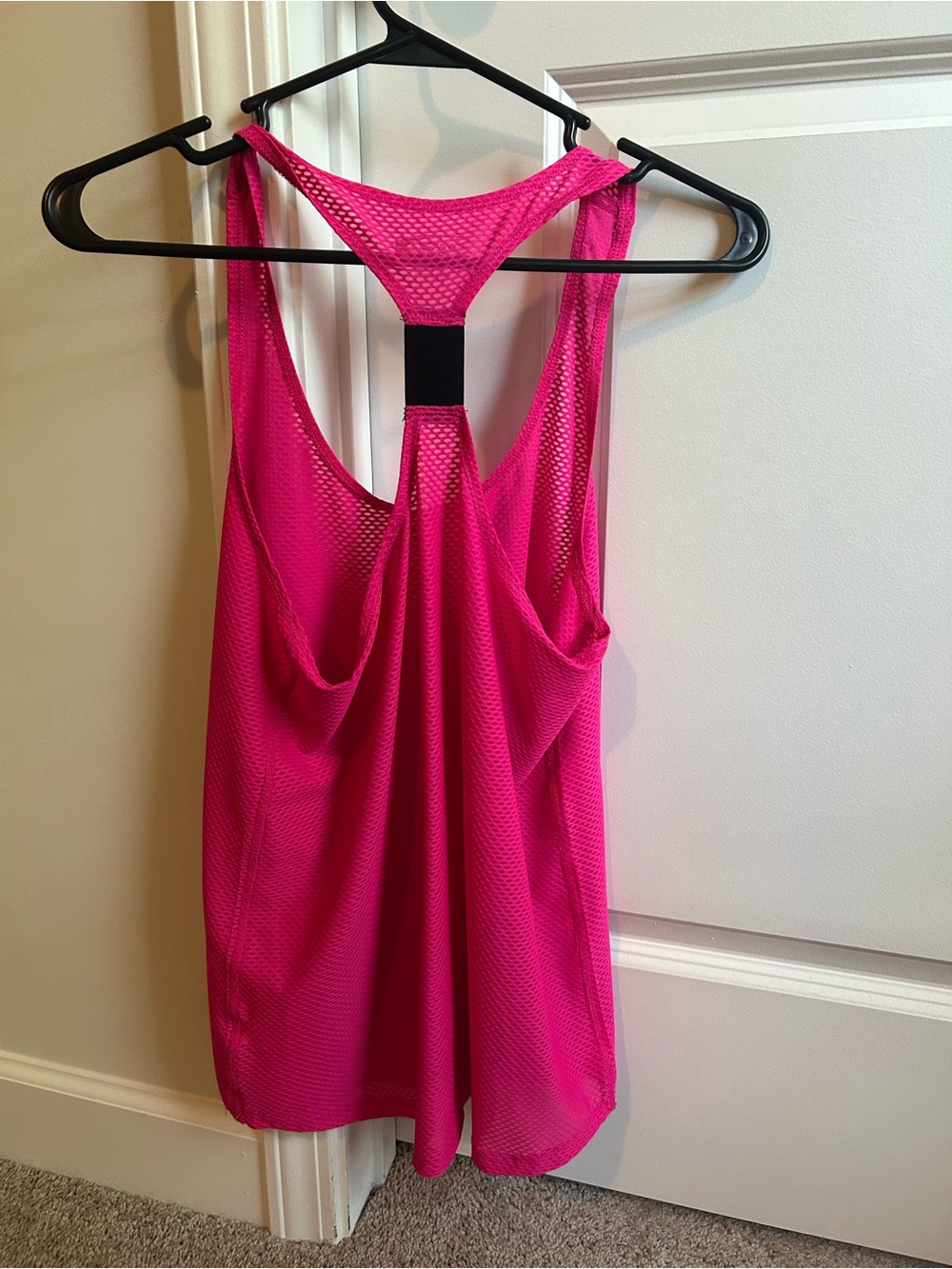 Hot Pink Mesh Racerback Tank - Picture 2 of 2